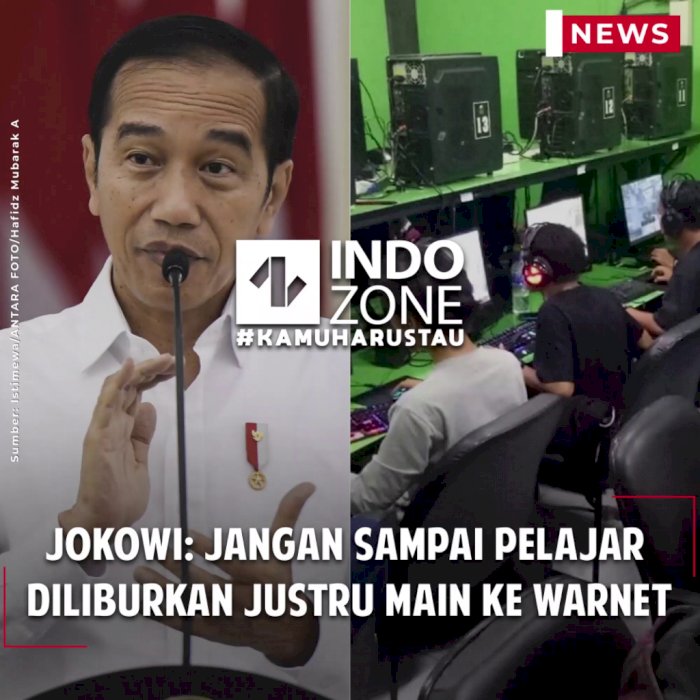 Jokowi: Jangan Sampai Pelajar Diliburkan Justru Main ke Warnet
