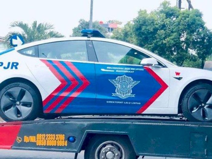 Keren, Polisi Indonesia Siap Patroli Pakai Mobil Listrik Tesla