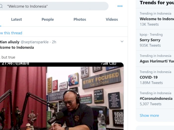 Welcome To Indonesia jadi Trending Topic Teratas, Netizen Sindir Siapa?