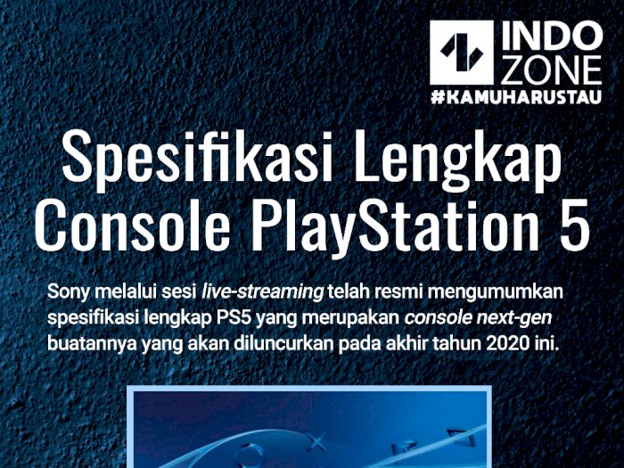 Spesifikasi Lengkap Console PlayStation 5