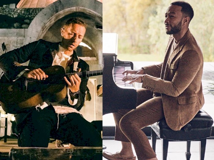 Chris Martin dan John Legend Hibur yang Lagi di Rumah via Live Instagram 