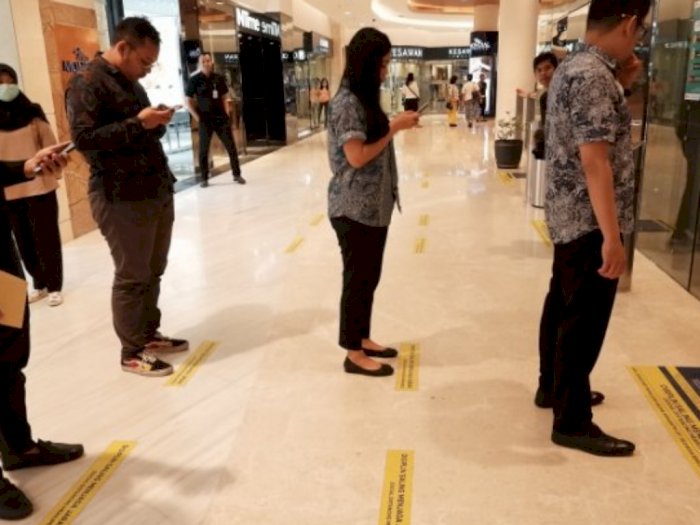 Cegah Corona, Sejumlah Mall di Medan Lakukan Social  Distancing