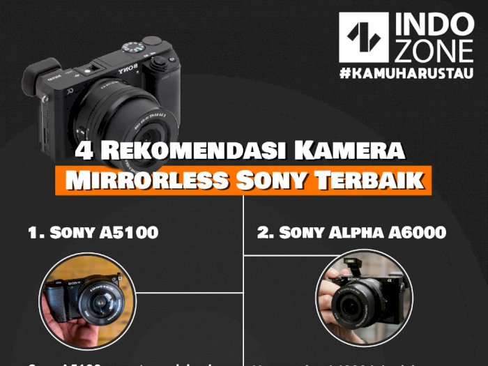Rekomendasi Kamera Mirrorless Sony Terbaik