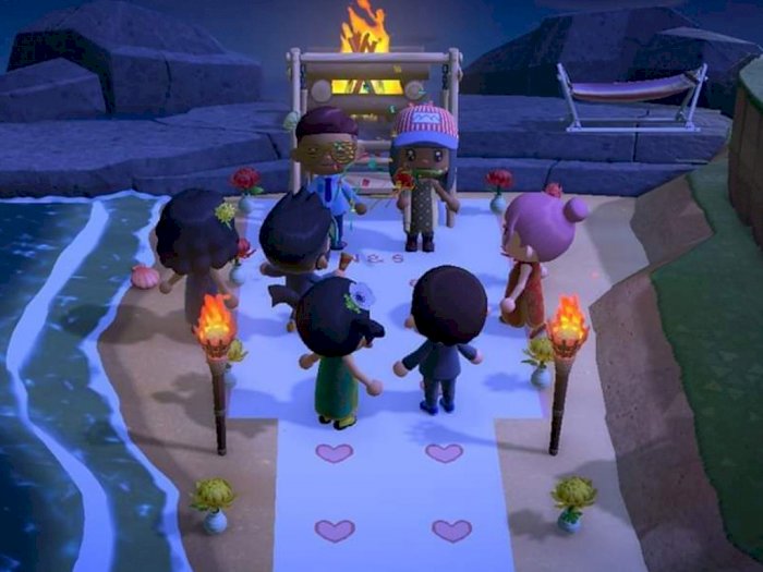 Pernikahan Ditunda Karena Corona, Pasangan Ini Gelar Pesta di Animal Crossing!