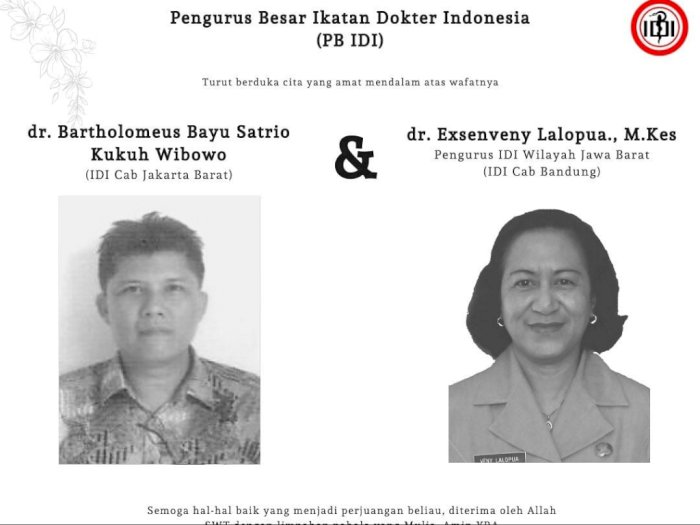 2 Dokter Positif Corona di Indonesia Meninggal Dunia