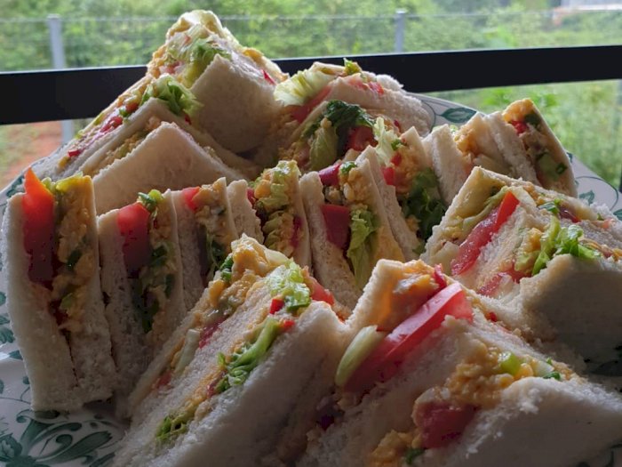 Kudapan Sehat di Hari Minggu Ini, Sandwich Telur Mayo
