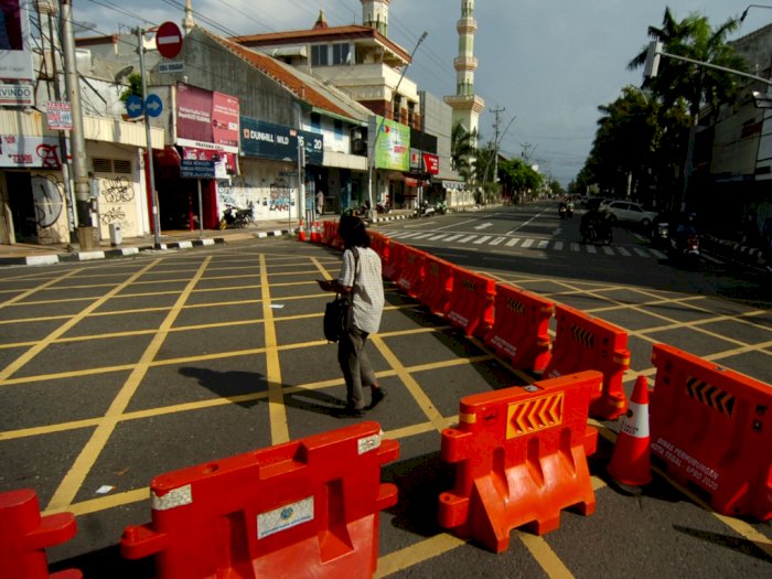 FOTO: Begini Kondisi Kota Tegal Jelang Lockdown