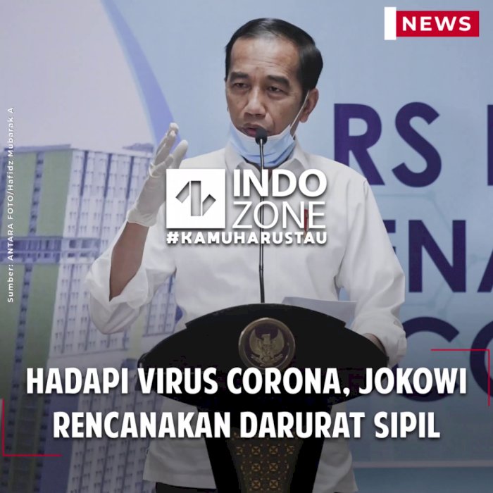 Hadapi Virus Corona, Jokowi Rencanakan Darurat Sipil
