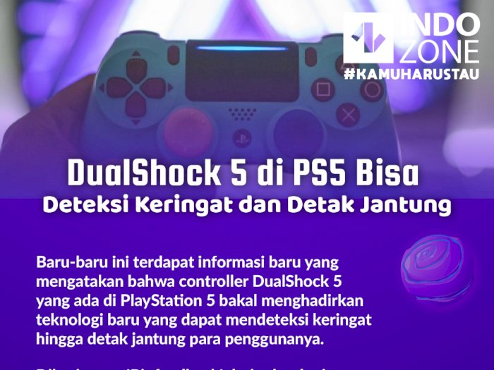 DualShock 5 di PS5 Bisa Deteksi Keringat dan Detak Jantung