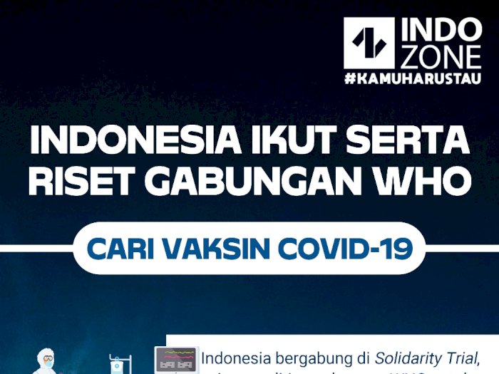 Indonesia Ikut Serta Riset Gabungan WHO Cari Vaksin COVID-19
