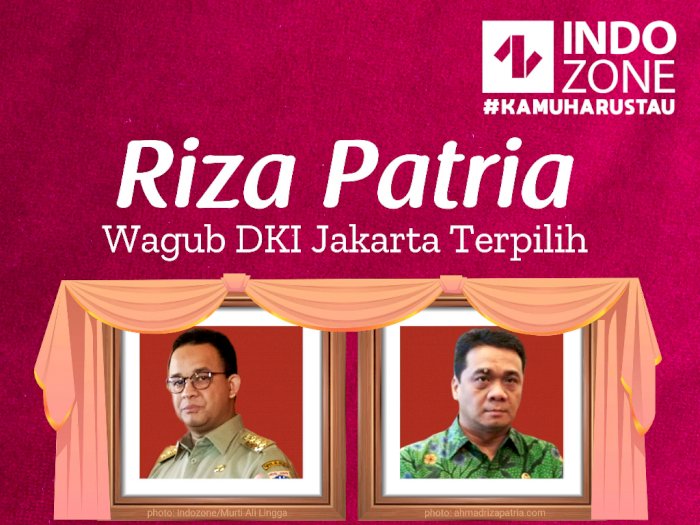 Riza Patria, Wagub DKI Jakarta Terpilih 