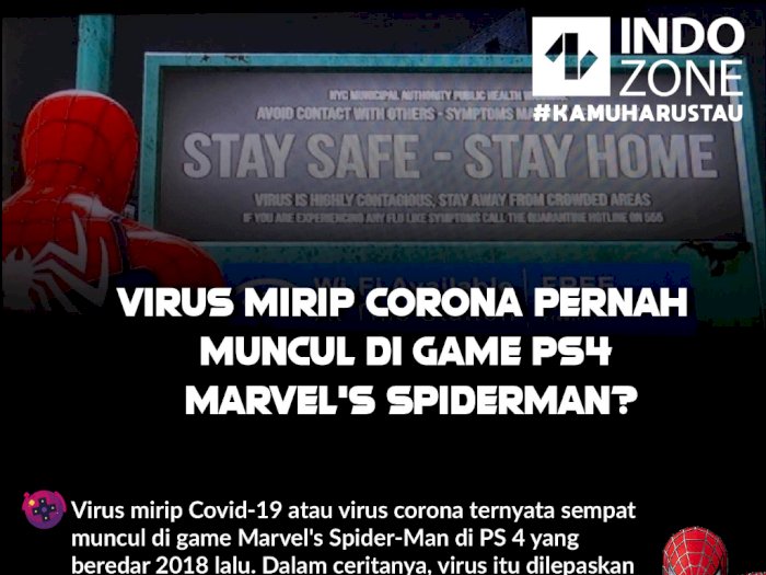 Virus Mirip Corona Pernah Muncul di Game PS4 Marvel's Spiderman?