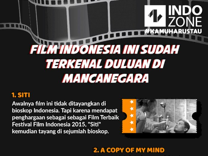 Film Indonesia Ini Sudah Terkenal Duluan di Mancanegara