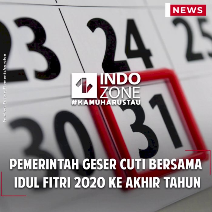 Pemerintah Geser Cuti Bersama Idul Fitri 2020 ke Akhir Tahun