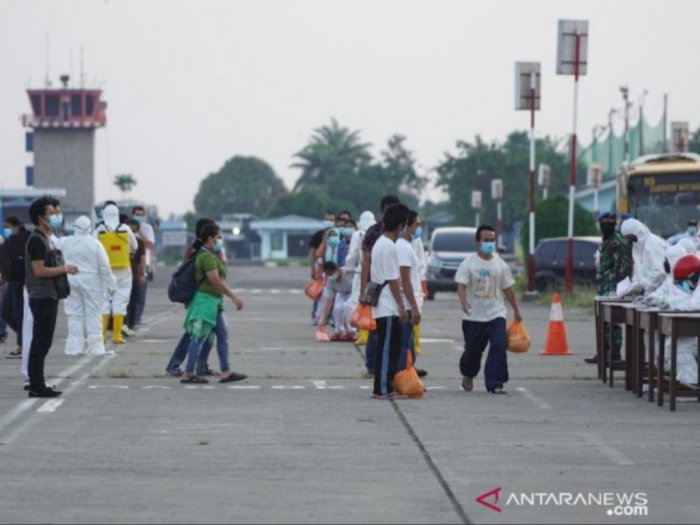 TKI dari Malaysia Gelombang ke-4 Sudah Tiba di Lanud Soewondo Medan