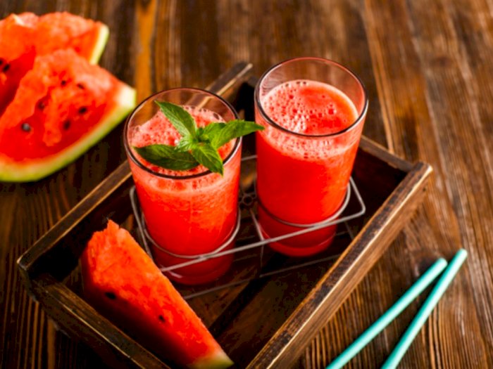 Menyegarkan, Ini Cara Membuat Jus dari Paduan Semangka dan Melon