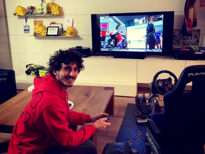 Francesco Bagnaia Menjadi Juara di Balapan Virtual Seri Kedua MotoGP