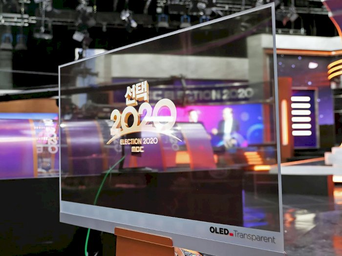 LG Pamerkan TV OLED Transparan Buatannya di Stasiun TV Korea