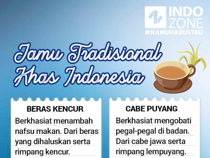Jamu Tradisional Khas Indonesia