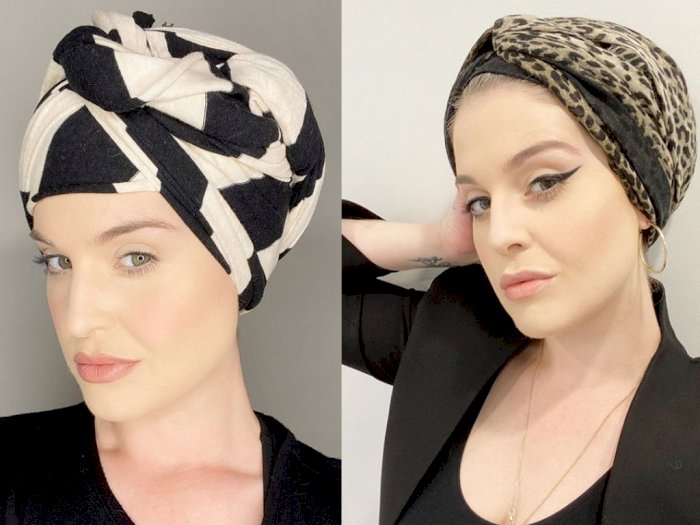 Tutorial Turban ala Kelly Osbourne, Bisa Jadi Inspirasi Gaya Hijab Ramadan