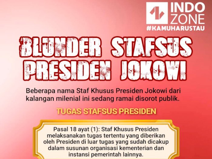 Blunder Stafsus Presiden Jokowi