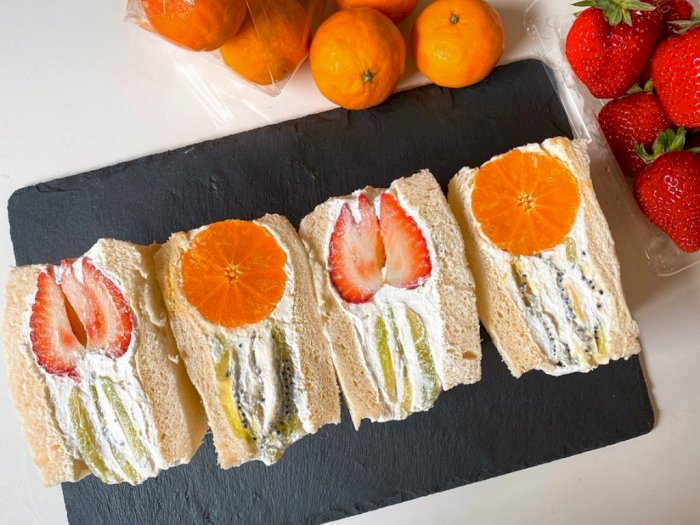Resep Sandwich Buah Ala Jepang yang Menyegarkan dan Super Creamy