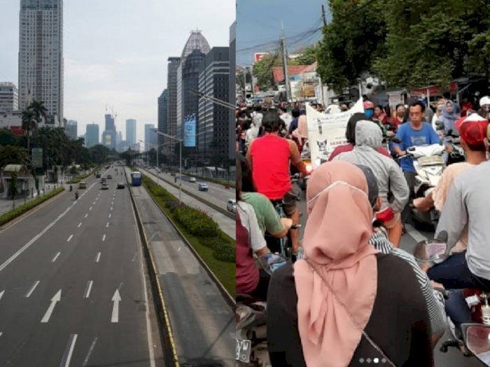 PSBB di Jakarta, DPRD DKI: Jalan Protokol Sepi, Jalan Kampung Ramai