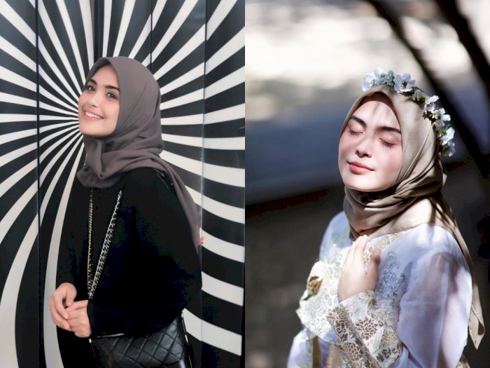 Simpel dan Cantik, Ini Inspirasi Gaya Hijab ala Vebby Palwinta