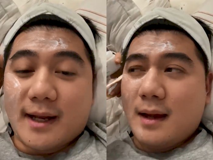 Chel Arnold Pamer Tutorial Skincare, Netizen: Glowing Pakai Adonan?