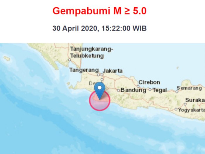 Gempa 5 SR Guncang Sukabumi, Terasa hingga Depok