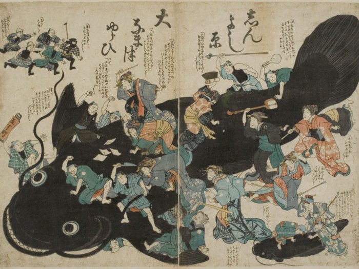 Lele Raksasa dalam Mitologi Jepang yang Sebabkan Gempa Bumi