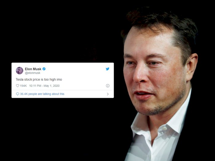 Gara-Gara Cuitan Elon Musk, Saham Tesla Anjlok Hingga Rp212 Triliun!