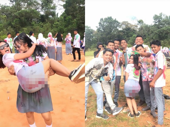 DPRD Riau Minta Siswi SMA yang Coret-coret Mesum Dievaluasi Kelulusannya