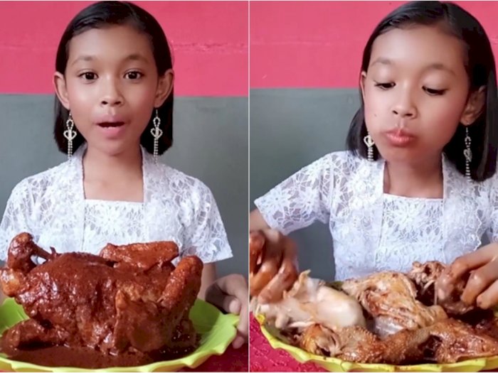 Review Makanan Pakai Bahasa Jawa Halus, Aksi Gadis Cilik Ini Patut Diacungi Jempol