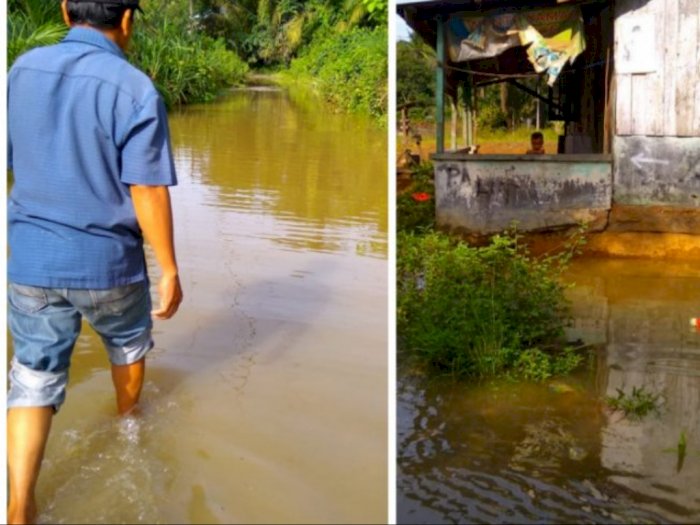 Akibat Banjir di Langkat, 15 Kepala Keluarga Harus Mengungsi