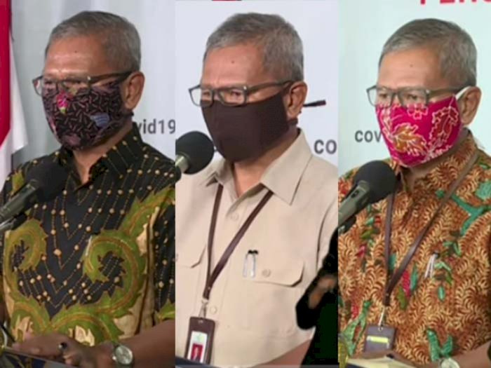 5 Motif Masker Kain Nuansa Etnik dan Chic Milik Jubir Covid-19 Achmad Yurianto