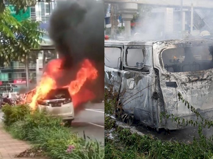 Tak Ada Korban Jiwa, Begini Kronologi Mobil Alphard yang Terbakar di Pondok Indah