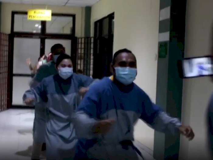 Video 5 Pasien Corona di Batam Rayakan Kesembuhan dengan Joget Tiktok, Netizen Ikut Senang