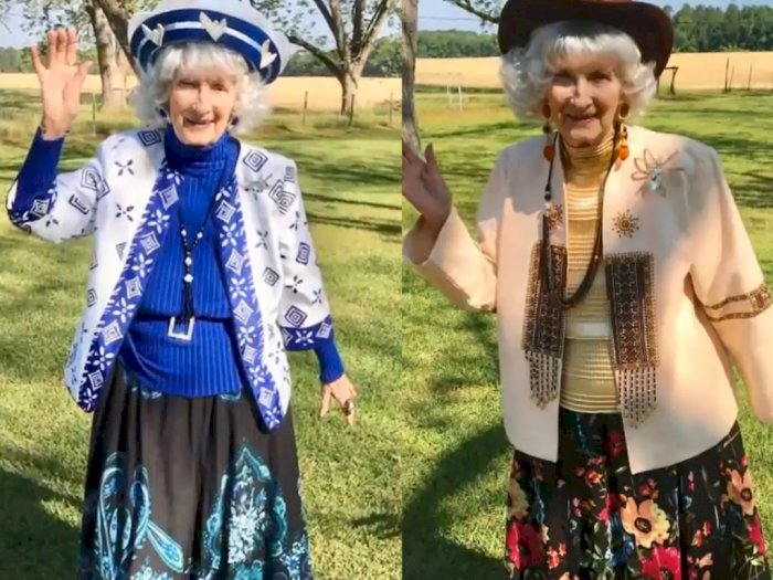 Di Rumah Aja dan Bikin Fashion Show, Nenek 91 Tahun Ini Jadi Sensasi di YouTube