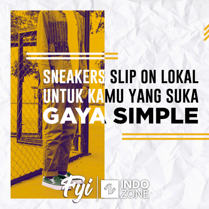 Sneakers Slip On Lokal Untuk Kamu yang Suka Gaya Simple