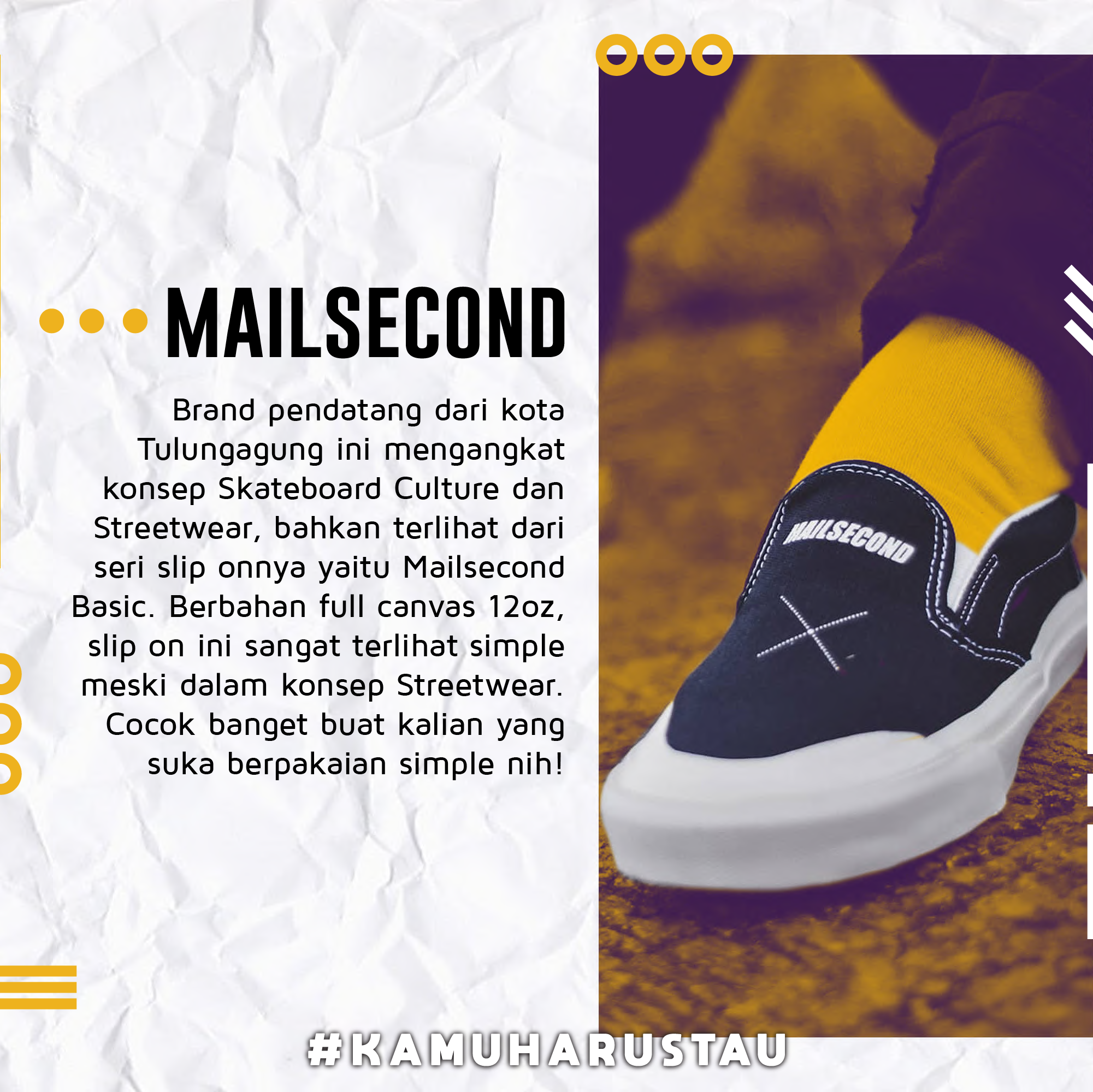 Sepatu slip on sales brand lokal