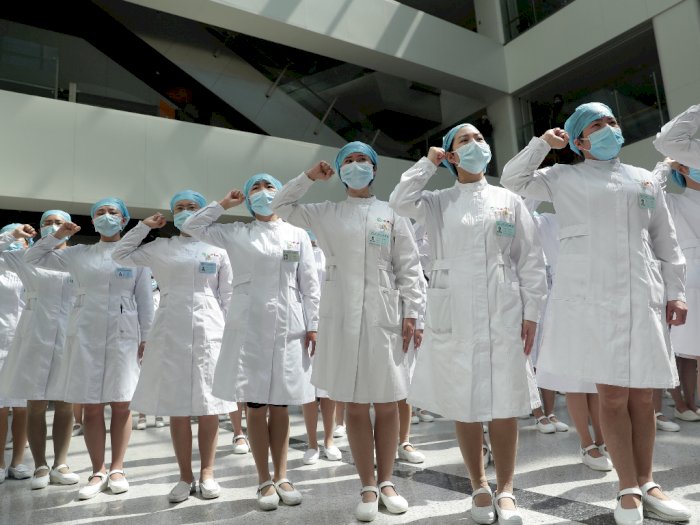 FOTO: Peringatan Hari Perawat Internasional di Sejumlah Negara