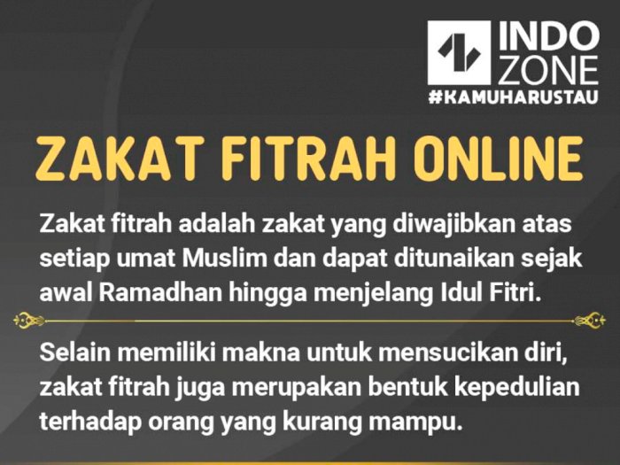 Zakat Fitrah Online