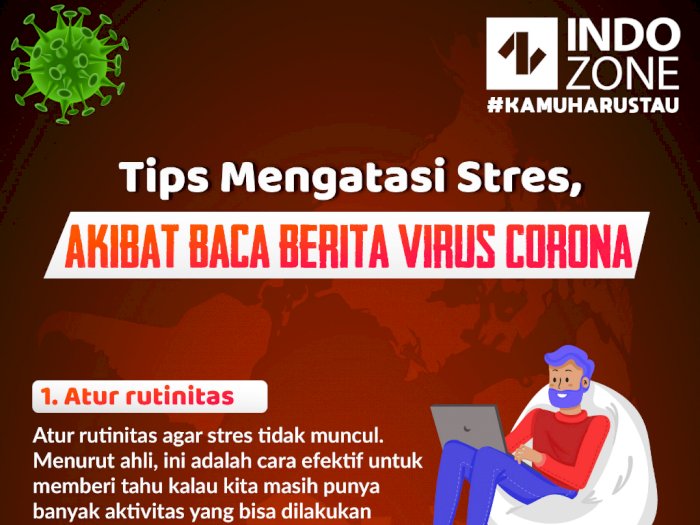 Tips Mengatasi Stres, Akibat Baca Berita Virus Corona