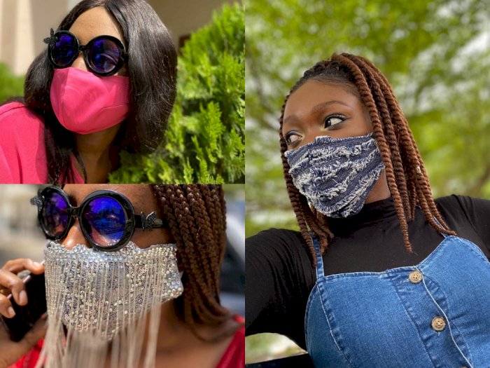 Menarik! Di Afrika, Masker Jadi Bagian Gaya Berbusana Sehari- hari