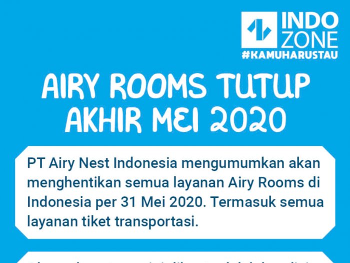 Airy Rooms Tutup Akhir Mei 2020