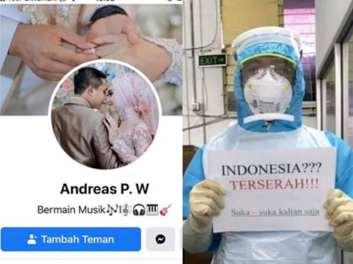 Ramai Kecaman Andreas PW Soal 'Indonesia Terserah': Tim Medis Kalau Pasrah Resign Aja Loe