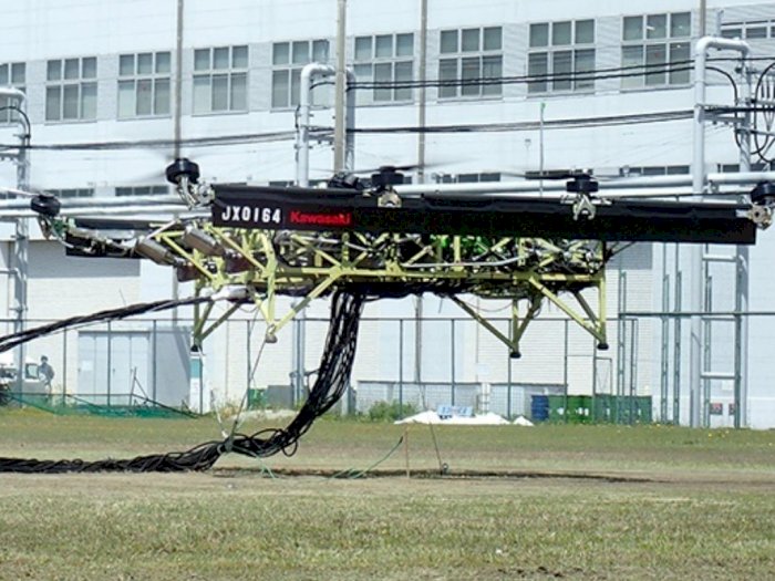 Bermodal 3 Mesin Ninja ZX-10R, Kawasaki Kembangkan Prototipe Drone 'Truk Terbang'
