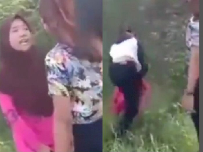 Video Remaja Berjilbab Di-bully Dua Cewek Berambut Pirang, Dihajar Sampai Nangis