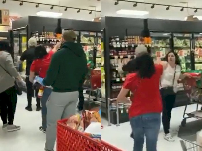 Akibat Tak Pakai Masker di Supermarket, Pelanggan di AS Ini Diusir Warga